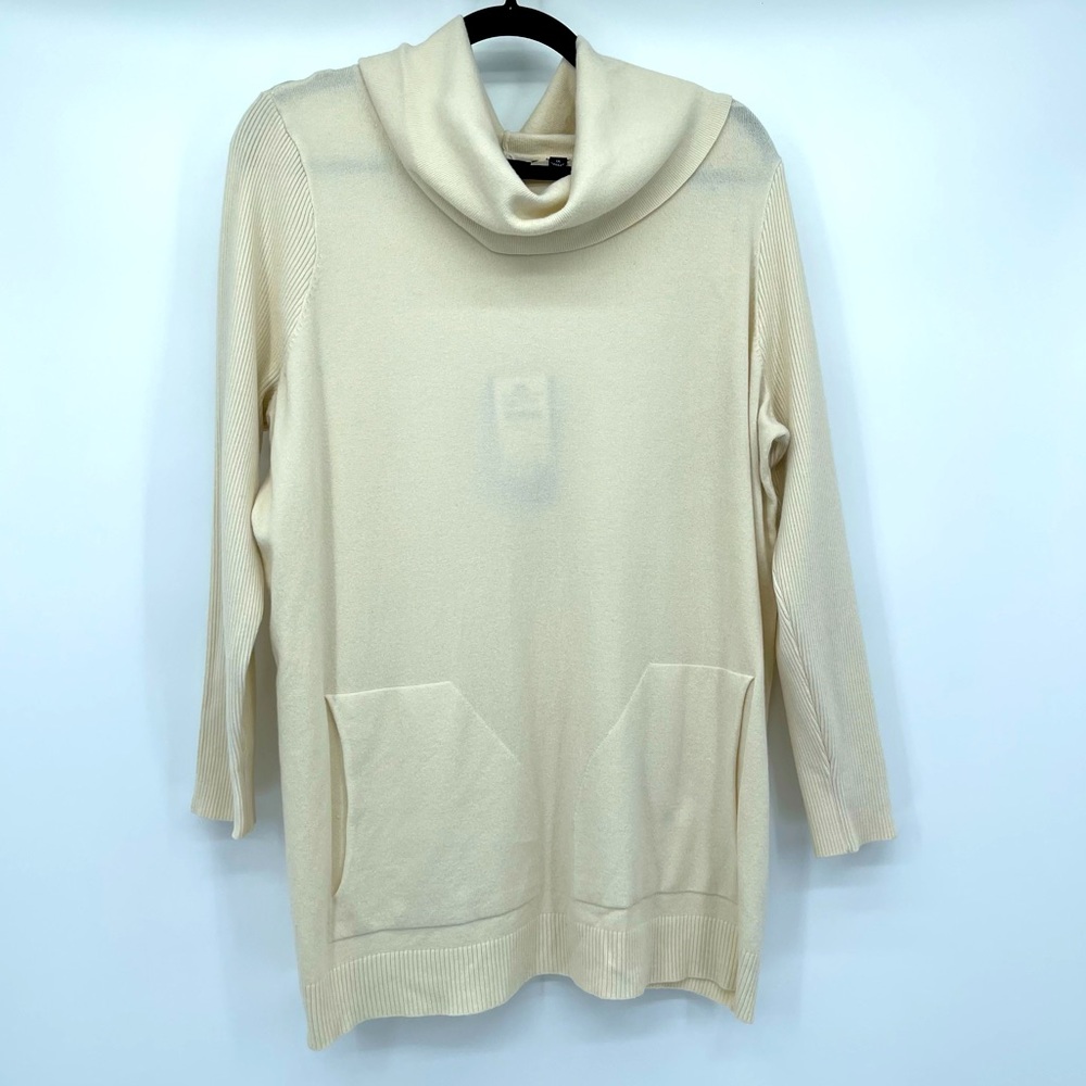 devotion by cyrus Knit Pullover Turtleneck Sweater with Pockets